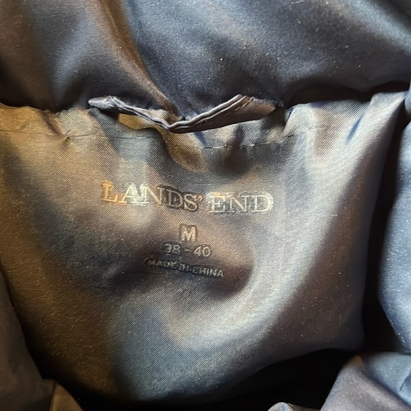Lands End Mens Puffer Coat Jacket Medium - Picture 4 of 6
